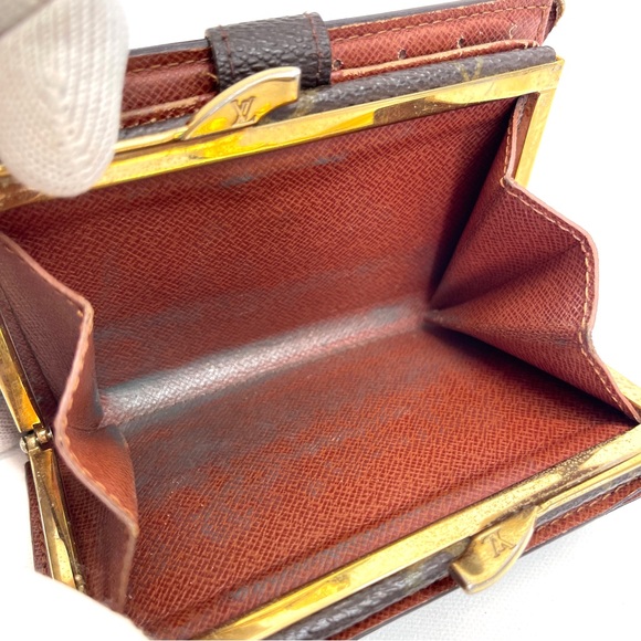 LOUIS VUITTON Monogram Porte Monnaie Viennois Bifold KissLock Wallet Authentic - Picture 9 of 14